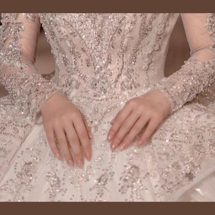 ウェディング ドレス 長袖 トレーンドレス 結婚式ドレス 花嫁 ウェディング ドレス 長袖 トレーンドレス 結婚式ドレス 花嫁