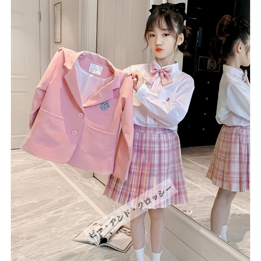 子供服 卒業式 女子 スーツ ジャケット 4点セット 卒服 女の子 子供服 卒業式 女子 スーツ ジャケット 4点セット 卒服 女の子