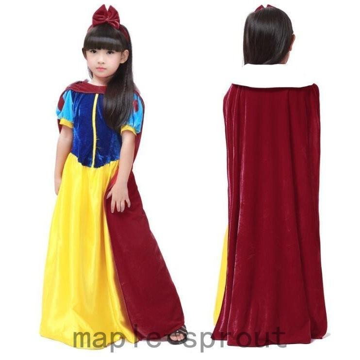 白雪姫 ドレス ワンピース ハロウィン レディース 親子 大人用