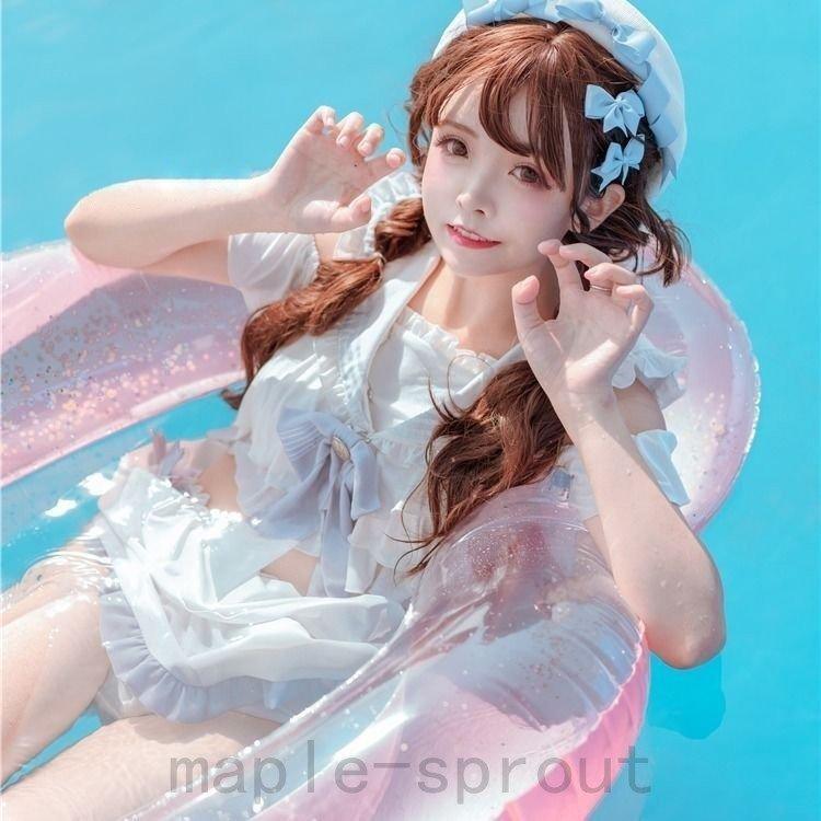 新作セーラ服水着かわいいゆめ萌コスプレ 原宿風 水着 学生 ガール 