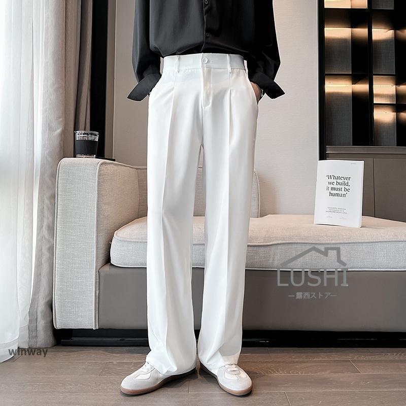 【極美品】レザレクション　メンズ　長ズボン　白　Lサイズ パンツ メンズ ロングパンツ スラックス チノパン カジュアルズボン