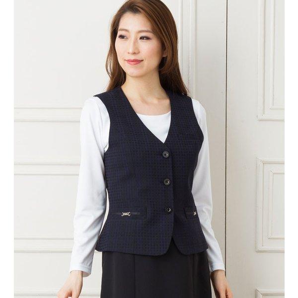 光沢チェックベスト レディース 秋冬 事務服 オフィス制服 Bonmax Bonoffice 076bcv1105xxx 事務服 制服の衣 職 自由femme 通販 Yahoo ショッピング