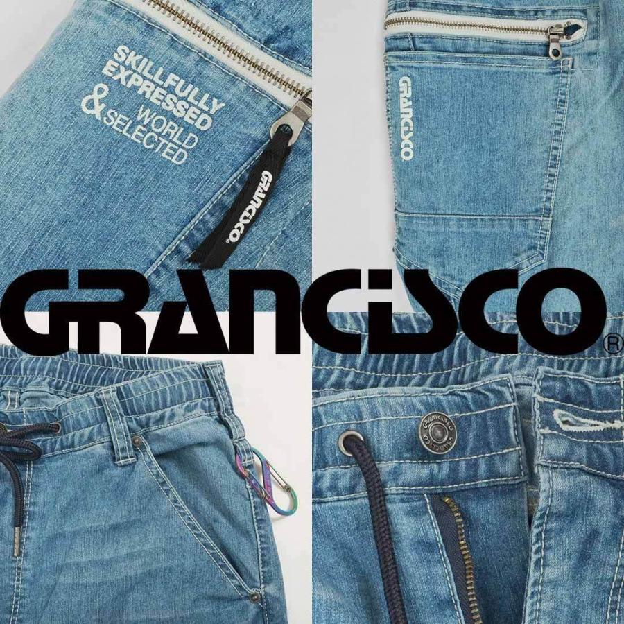 GRANCISCO グランシスコ GCS132 リネンイージーテーパードパンツ メンズ デニム ストレッチ 作業服 作業着 ズボン|isyokujiyu|04