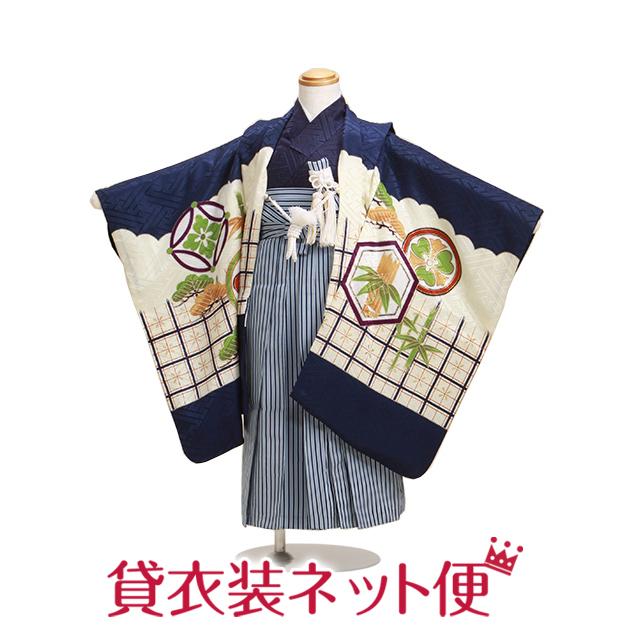 七五三 男の子 着物 お着付けラクラク！ 5歳 レンタル 卒園式