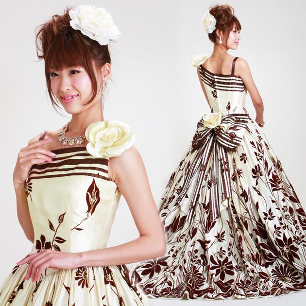 カラードレス レンタル 9号 プリンセスライン/アイボリー レンタルカラードレス 海外挙式 リモ婚 安い 格安 送料無料 7330