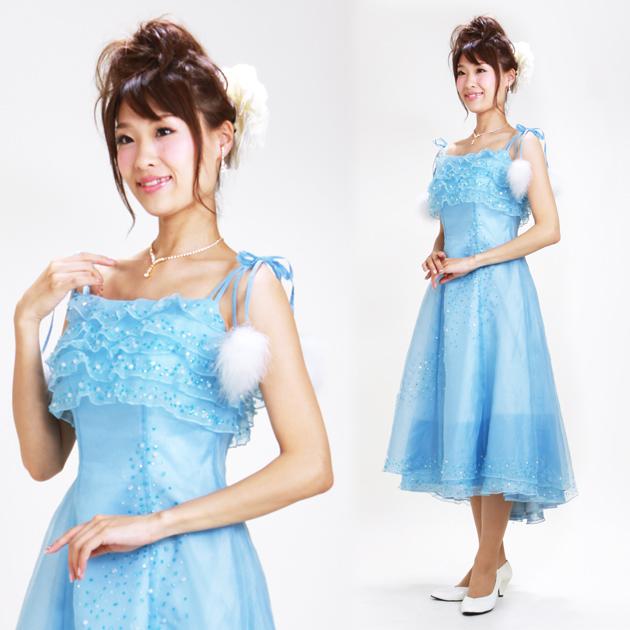 スパンコールボタニカルマーメイドボレロ2WAYワンピースドレス