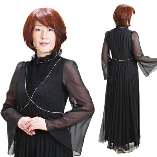 フォーマルドレス 50代 60代 結婚式 母親 ドレス 服装 母 叔母 9号 黒 ワンピース A57 送料無料 Fav0110 貸衣装ネット便 通販 Yahoo ショッピング