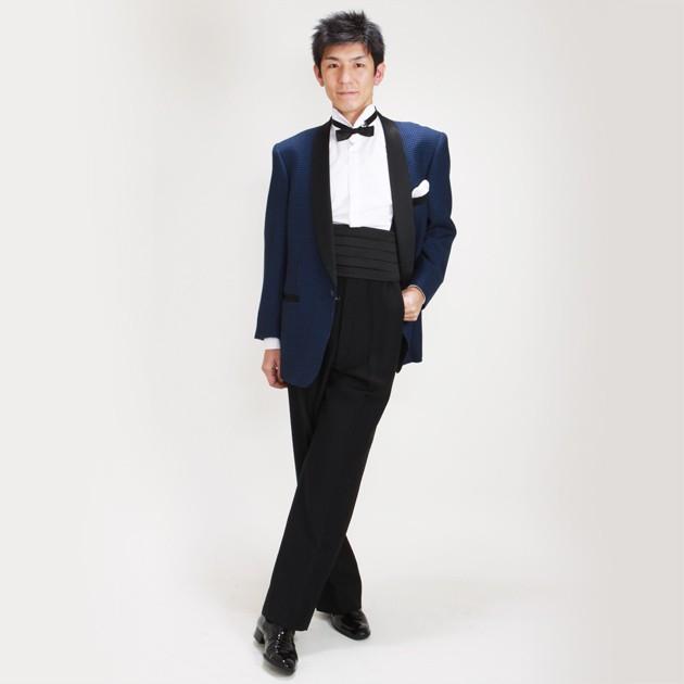 タキシード レンタル L・XLサイズ 175cm〜185cm 紺 NT-455 あすつく