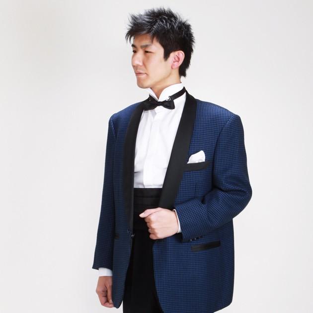 タキシード レンタル L・XLサイズ 175cm〜185cm 紺 NT-455 あすつく