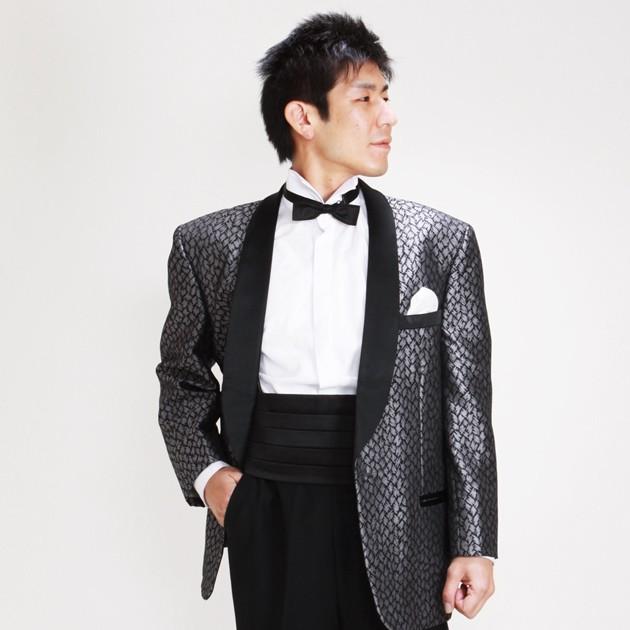 ショールカラー タキシード レンタル L・XLサイズ 175cm〜185cm グレー
