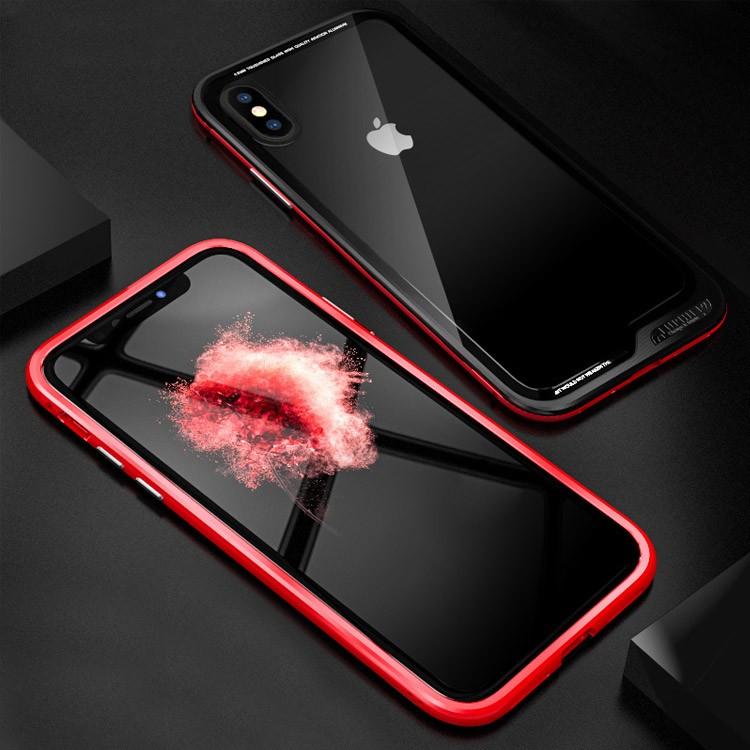 Iphone Xs Iphone X ケース アルミ バンパー クリア 透明 背面強化ガラス 背面パネル付スマートフォン スマフォ スマホバンパー Ipx Lf99 T It問屋名古屋店 通販 Yahoo ショッピング