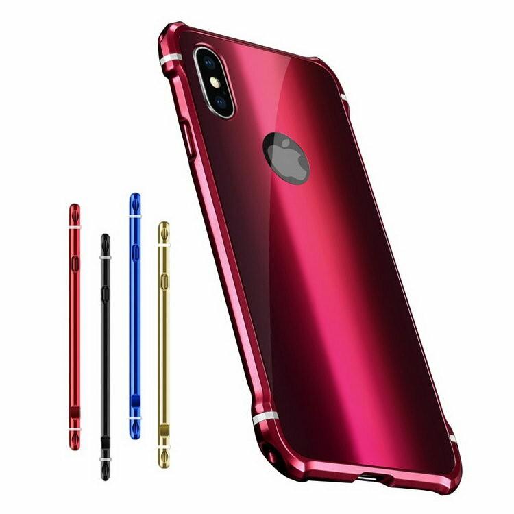 Iphone Xs バンパー アルミ ケース 背面カバー付き かっこいい スリム 軽量 アイフォンxs アルミバンパー Ipxs Mx04d W It問屋名古屋店 通販 Yahoo ショッピング