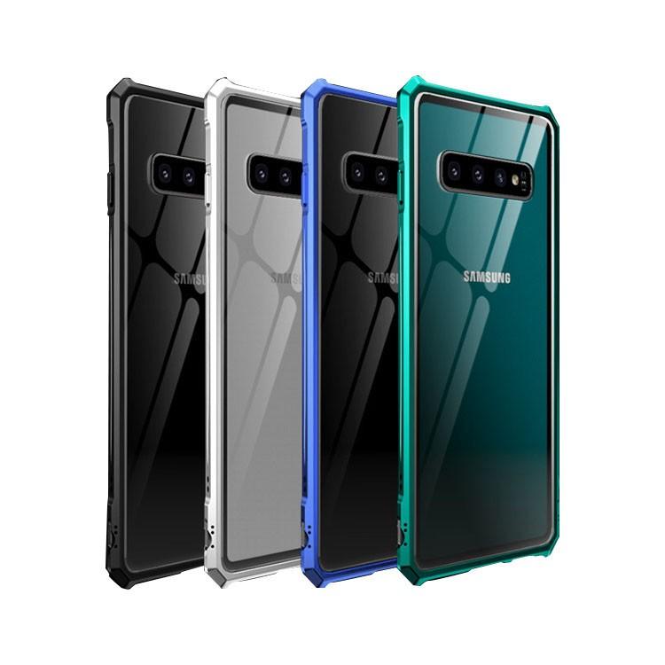 Galaxy S10 ケース S10 S10e アルミ バンパー クリア 透明 強化ガラス 背面パネル付き かっこいい ギャラクシーs10 アルミサイドバンパー S10 97ka M It問屋名古屋店 通販 Yahoo ショッピング