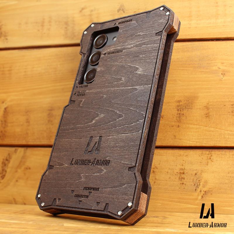 Fort Smith PROFESSIONAL木製ウッド1/3/4 3本＋ケース Galaxy S23 ケース 木製 ウッドケース 耐衝撃 木のケース 本革