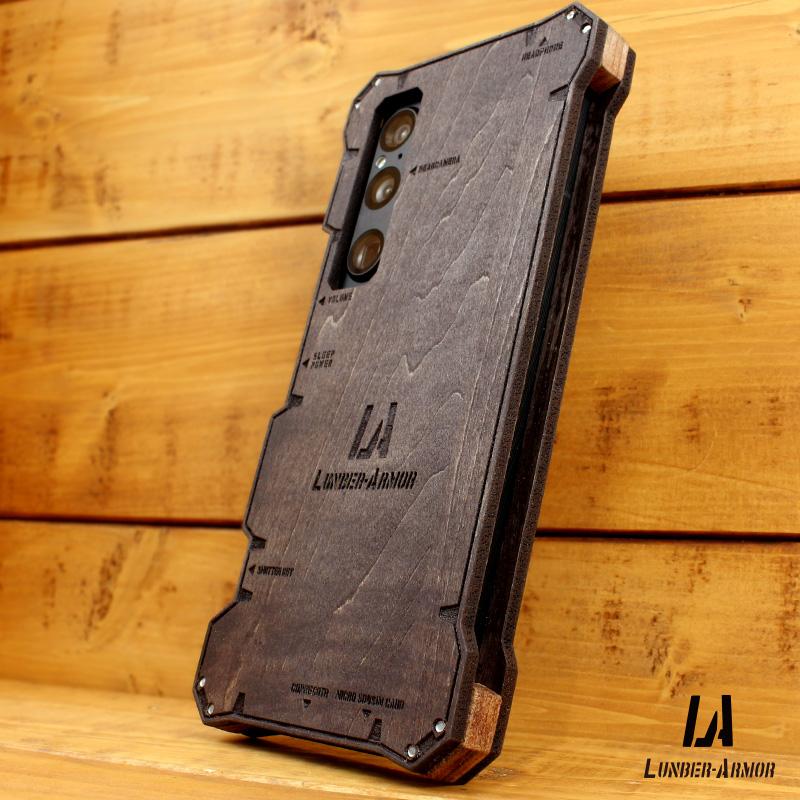 Xperia 1 V ケース 木製 耐衝撃 ウッドケース 木のケース 本革