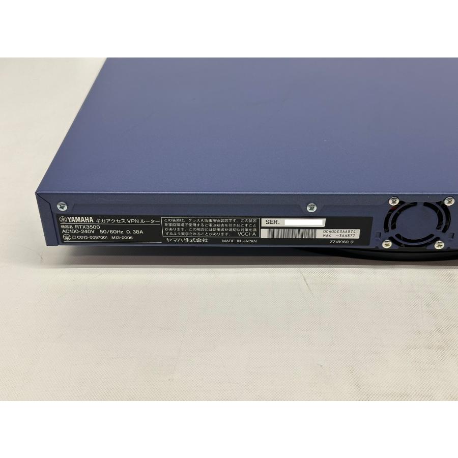 YAMAHA ☆YAMAHA RTX3500☆ギガアクセス VPNルーター☆最新 YAMAHA ☆YAMAHA RTX3500☆ギガアクセス VPNルーター☆最新