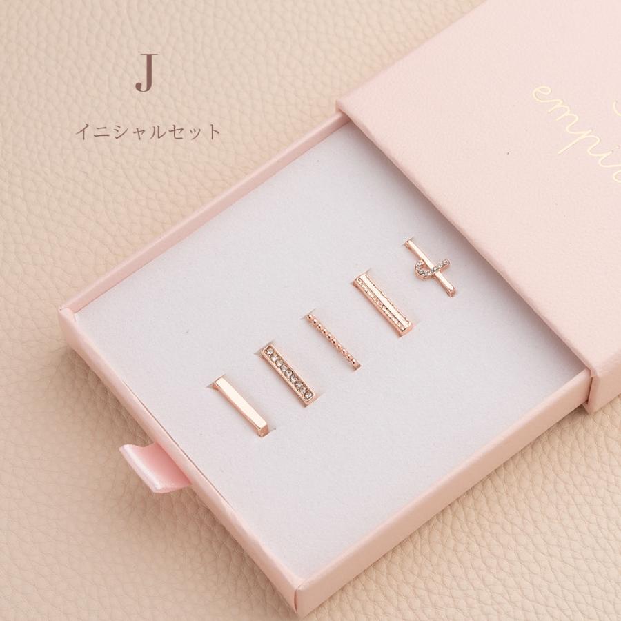 チャーム ミニ アクセサリー for Lily slim / STACY アップルウォッチ バンド 8 7 SE レディース かわいい イニシャル キラキラ 華やか ローズゴールド | エンパイア | 11