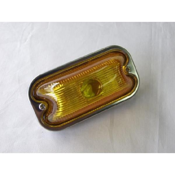 S80ST 角マーカーランプ ステンレス製 貫通ビス式 黄 イエロー 耐熱