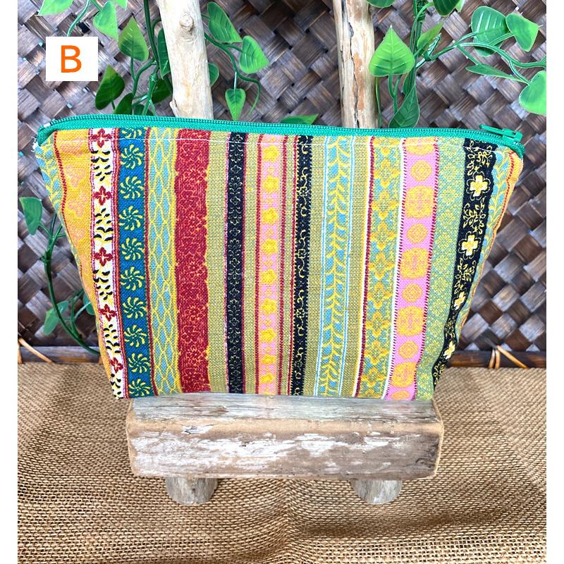 ポーチ 小物入れ 化粧ポーチ エスニック アジアン 雑貨 エスニック柄  