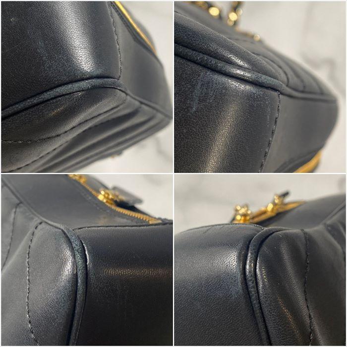 CHANEL 【中古】 CHANELシャネル Vステッチ チェーンショルダーバッグ  