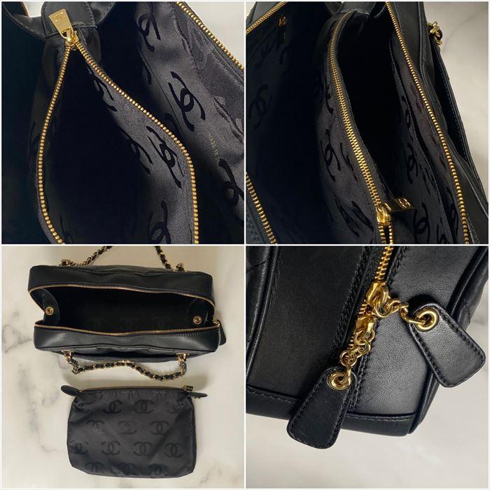 CHANEL 【中古】 CHANELシャネル Vステッチ チェーンショルダーバッグ  