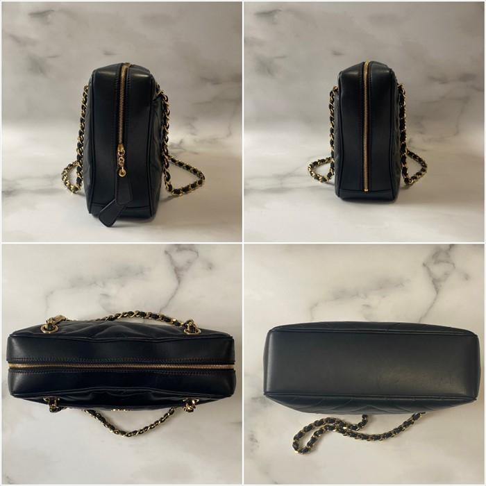 CHANEL 【中古】 CHANELシャネル Vステッチ チェーンショルダーバッグ  