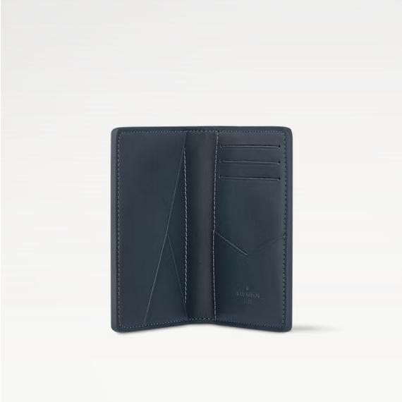 【LOUIS VUITTON】 オーガナイザー・ドゥ ポッシュ M83378 / モノグラム・シャドウ / インク ブルー / ホワイトの画像