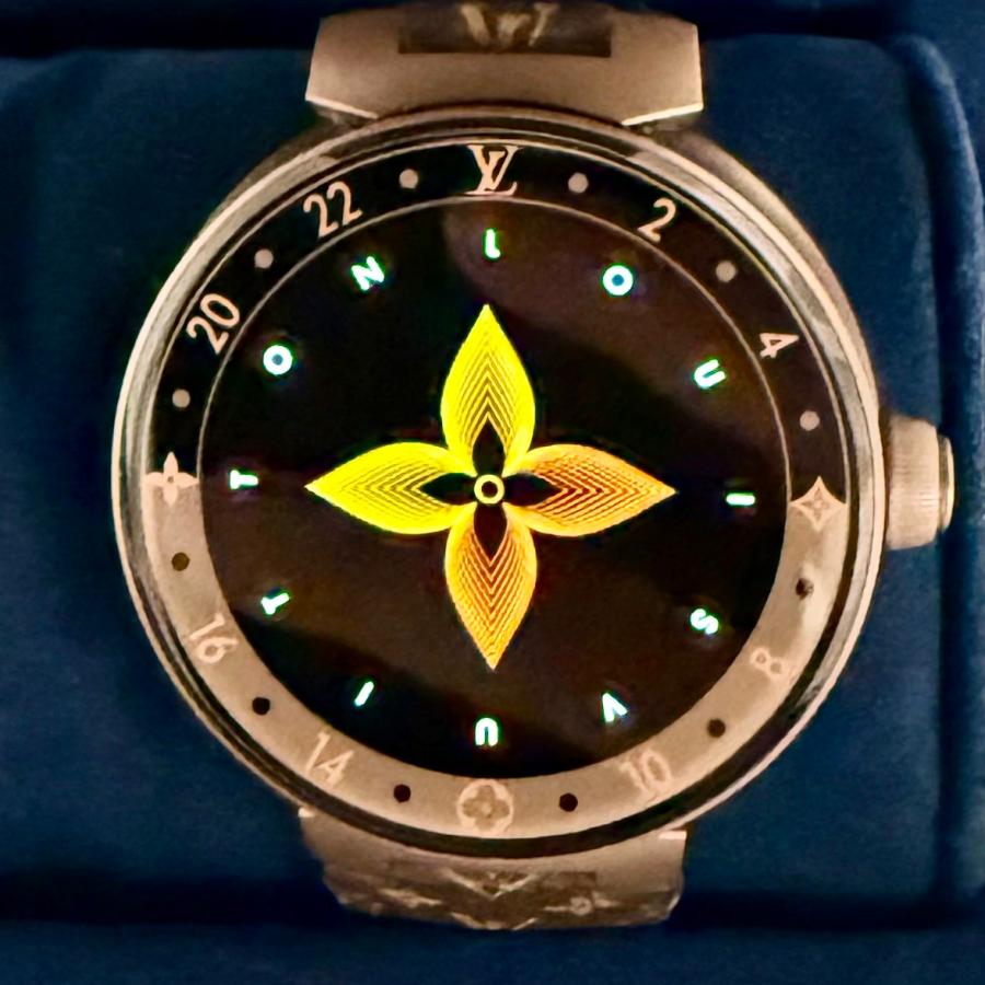 LOUIS VUITTON ルイ・ヴィトン QA052 タンブール ホライゾン ブラウン 