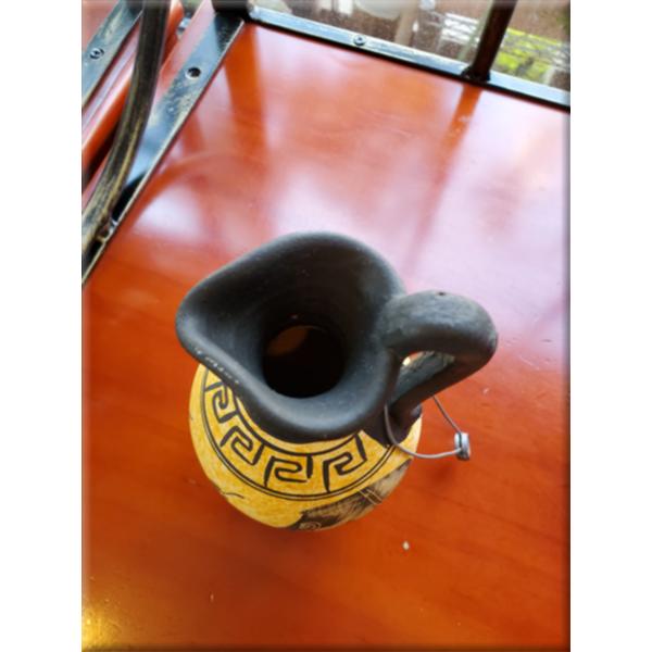 陶器 置物 壺 オイルポット イタリア土産 Sサイズ : ミオ・ヴィーノ