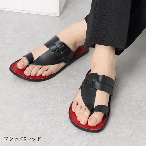 サンダル メンズ 日本製 牛革 レザートングサンダル 徳島 本革2トーンカラー 全国送料無料 1059 ブティック イタリコ 通販 Yahoo ショッピング