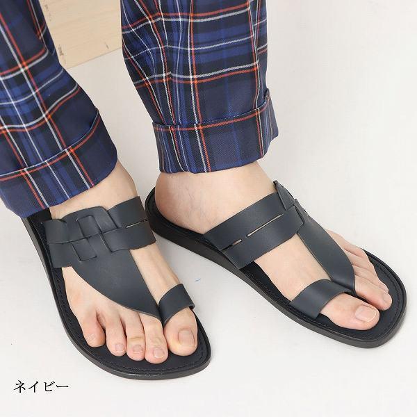 サンダル メンズ 日本製 牛革 レザートングサンダル 徳島 本革2トーンカラー 全国送料無料 1059 ブティック イタリコ 通販 Yahoo ショッピング