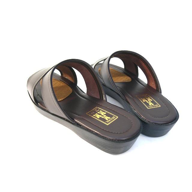 サンダル メンズ 日本製 本革 オフィスサンダル ビジネス牛革 オープン