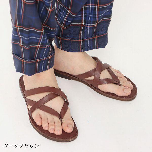 サンダル メンズ 日本製 徳島 牛革レザートングサンダル 国産本革2トーンカラー 全国送料無料 14 ブティック イタリコ 通販 Yahoo ショッピング