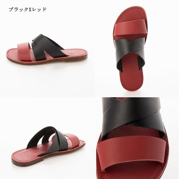 サンダル メンズ レザー ダブルベルト トング フラット 日本製 徳島 おしゃれ 国産 皮サンダル 本革 2トーンカラー 全9色 |  | 13