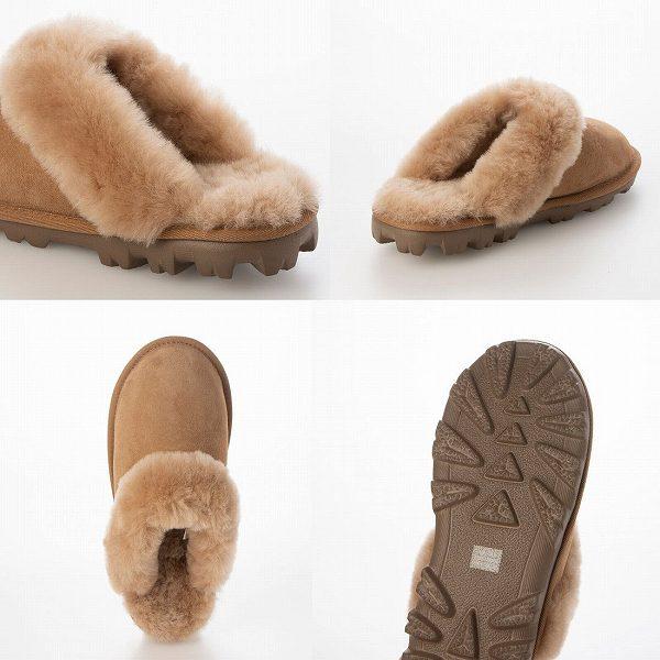 羊毛100％ ムートンスリッパ ムートンサンダル ユニセックス シープ