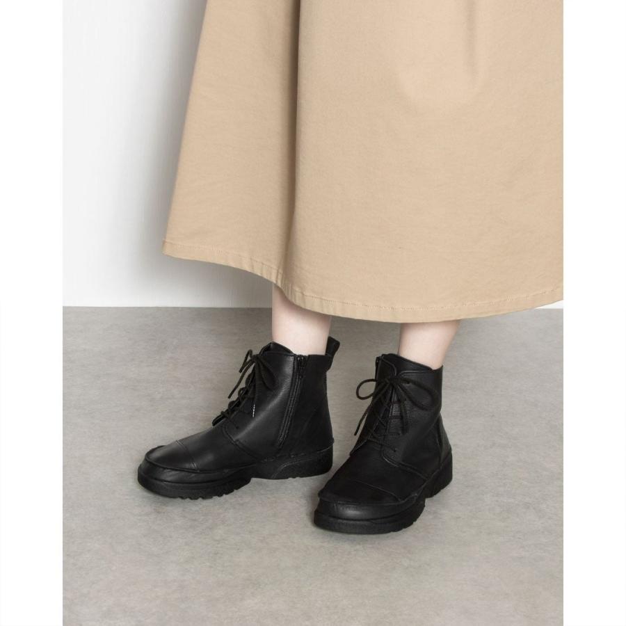 本革 日本製 レディース ソフトレザー 軽量 レースアップ カジュアル