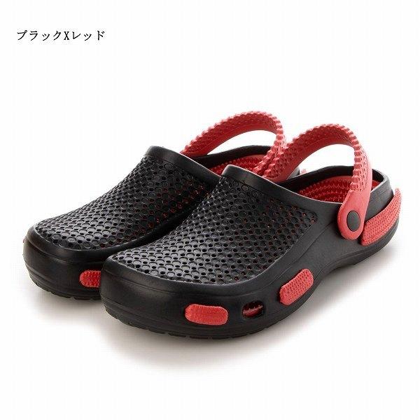 サンダル メンズ パンチングラバーサンダル クロッグサンダル