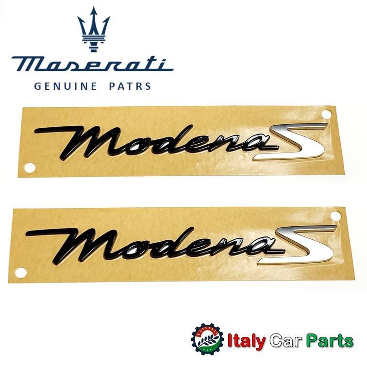 Maserati（マセラティ） Modena S サイド エンブレム 2個セット 純正