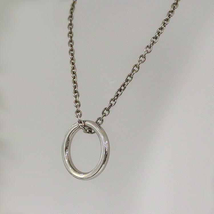 ペアネックレス 金アレ対応 刻印無料 ダイヤ サファイア リングトップ ネックレス チタン メンズの画像