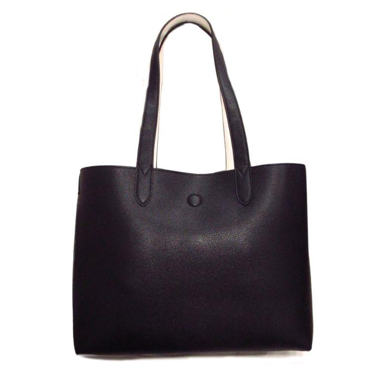 プレゼント トートバッグ ツインセット TWINSET Everywhere リバーシブル ショッパーバッグ カーフレザー 本革 ブランド オレンジ ベージュ (t77)_4