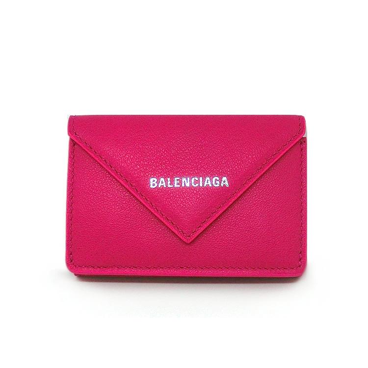  海外ブランド  BALENCIAGA バレンシアガ 三つ折り財布 短財布 コンパクト ブランド小物 レディース 391446 (t5c) ホワイトデー プレゼント お祝い