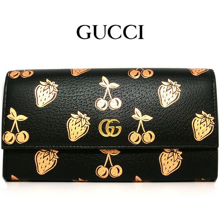 GUCCI グッチ さくらんぼ付き 財布- GUCCI 長財布 さくらんぼ
