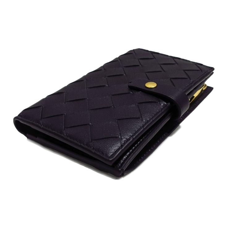 プレゼント ボッテガヴェネタ 二つ折り財布 BOTTEGAVENETA 609070 V3UH2 8425 イントレチャート ２つ折り レザー 一粒万倍日 天赦日 (t75)の画像