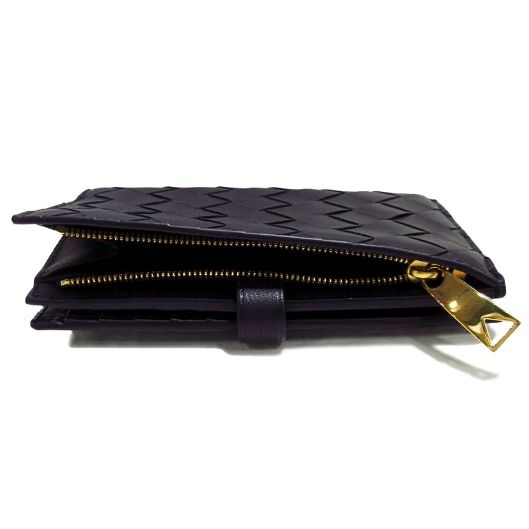 プレゼント ボッテガヴェネタ 二つ折り財布 BOTTEGAVENETA 609070 V3UH2 8425 イントレチャート ２つ折り レザー 一粒万倍日 天赦日 (t75)の画像