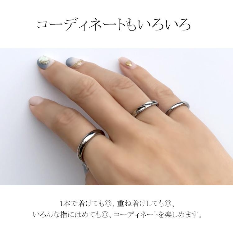 プレゼント 指輪 金属アレルギー 純チタン つけっぱなし チタンリング クロス X型 刻印無料 (ND)の画像