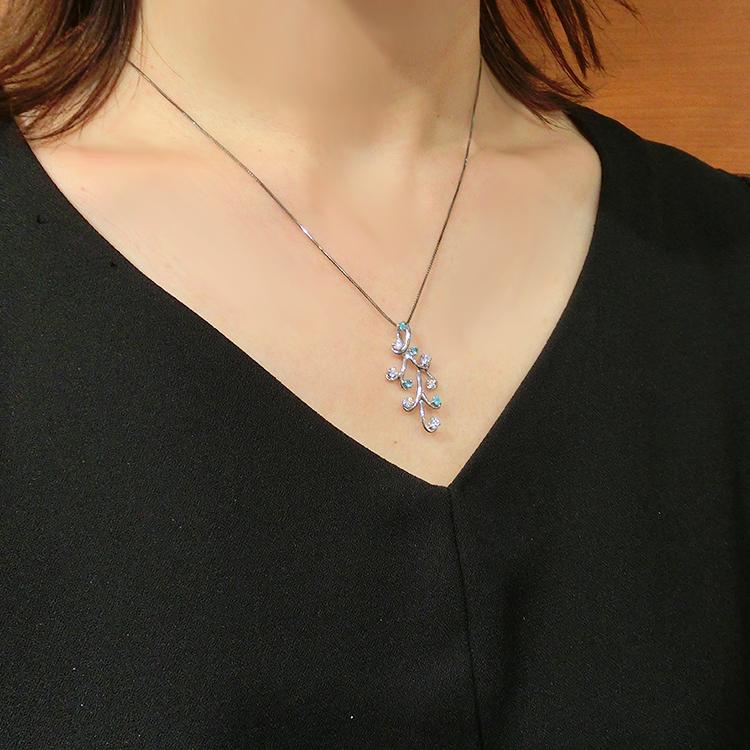 プレゼント パライバトルマリン ペンダント ネックレス 鑑別書付き 