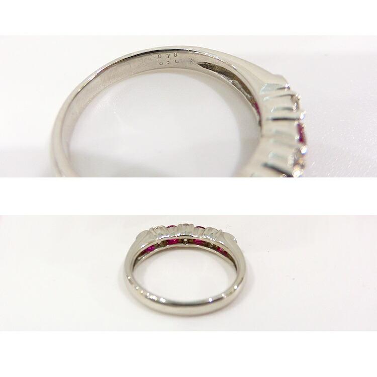 プラチナ900 石付きリング クリスマス プレゼント 指輪 プラチナ ルビー 7月誕生石 PT900