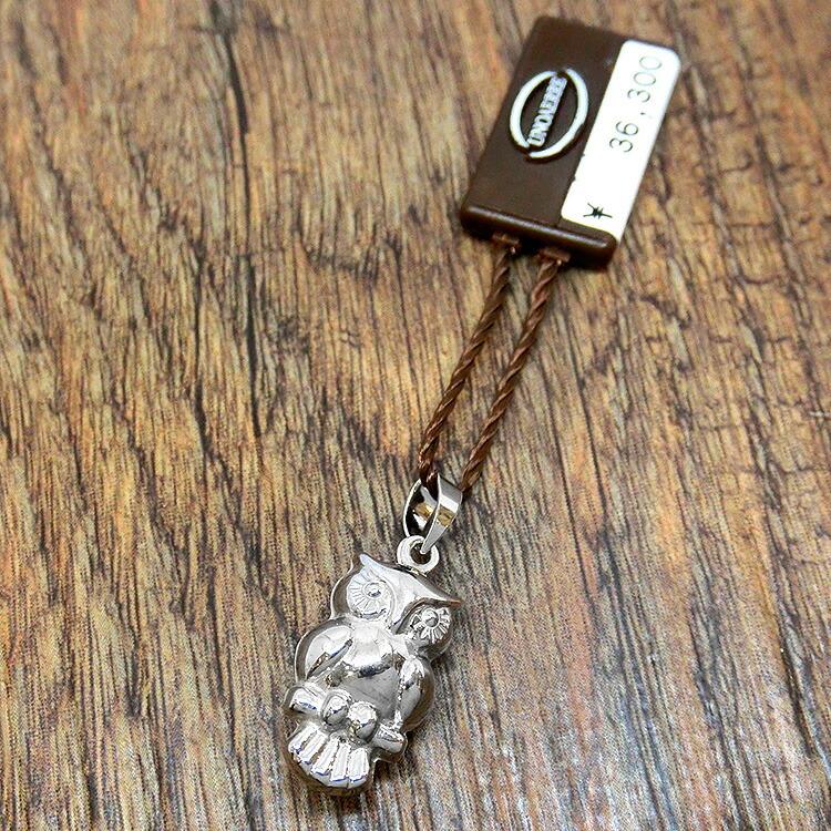 K18 UNOAERRE（ウノアエレ）フクロウ ペンダントトップ イタリア製 K18 UNOAERRE（ウノアエレ）フクロウ ペンダントトップ イタリア製