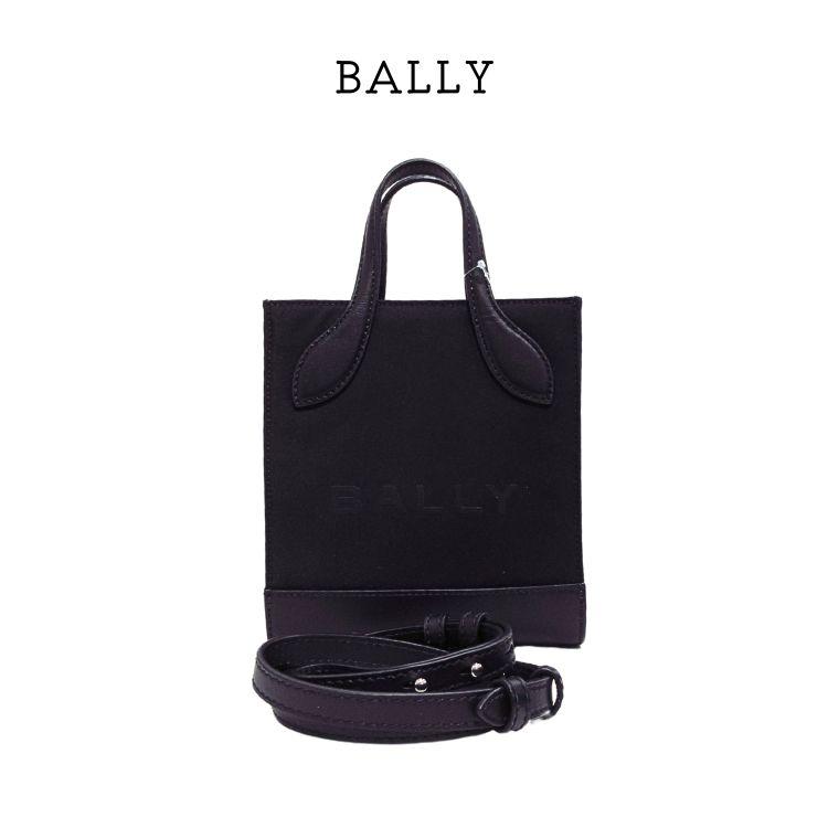 プレゼント バリー ハンドバッグ ショルダーバッグ WAM03E NY284 I907P multiblack+pall BALLY BAG MINI KEEP ON 2way クロスボディ ブラック(t73)