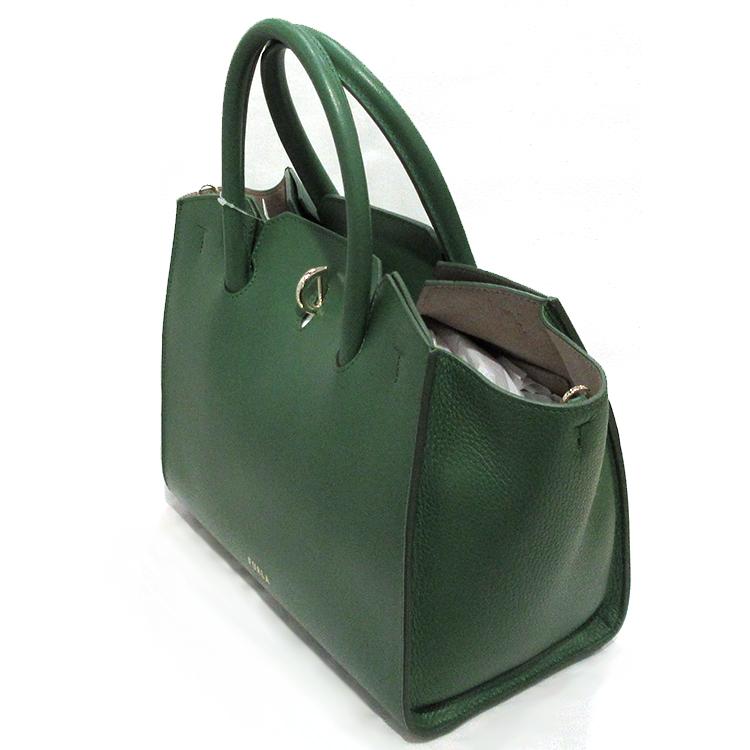 プレゼント フルラ FURLA トートバッグ ショルダー 2way GENESI Mサイズ レディース レザー 大容量 大きめ 肩掛け グリーン ブルー (t68)の画像